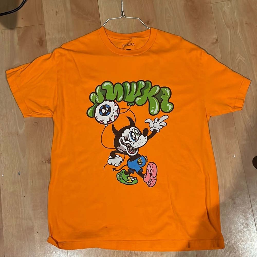 MNWKA Orange Cartoon Design Shirt